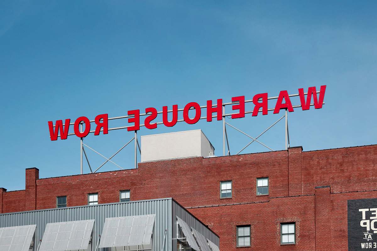 building Warehouse Row signage warehouse row